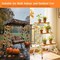 Fall Decor - 6 ft Fall Garland, Fall Leaves Garland with Fall Decorations(Dry Yellow)68.9 x 1.97 x 1.97 inches